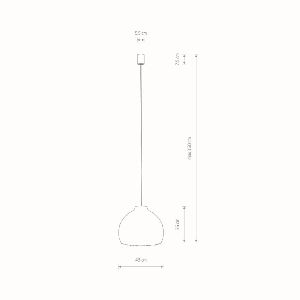 Rotan hanglamp Boho M Ø 43cm Lyora 5903139111515