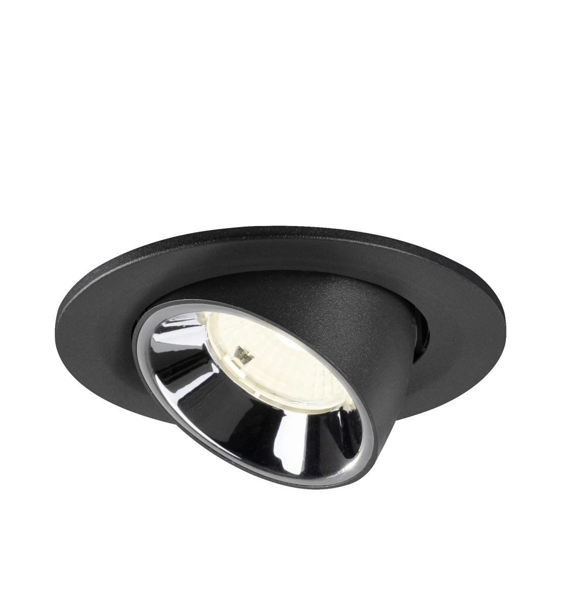 Inbouwspot Numinos Gimble S zwart/chroom 4000K - 55gr SLV 4024163313315