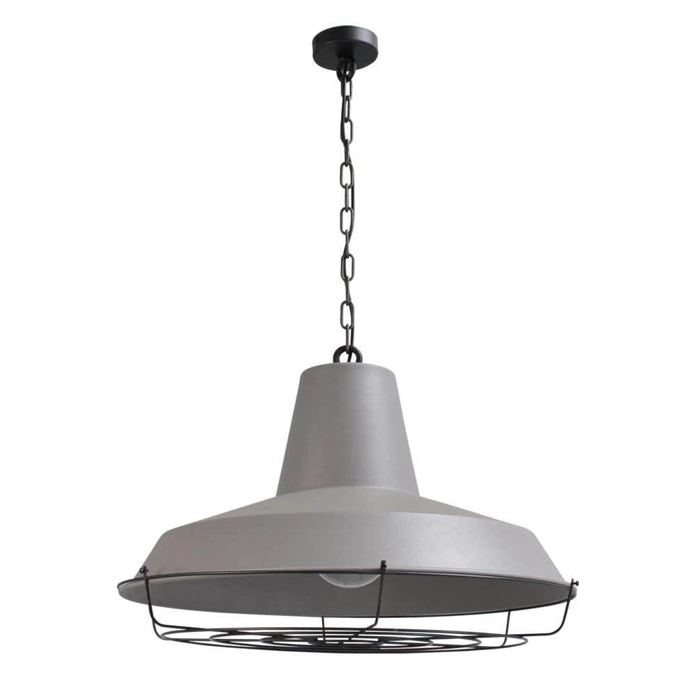 Retro hanglamp Prato XXL 67 Grid wit met zwart