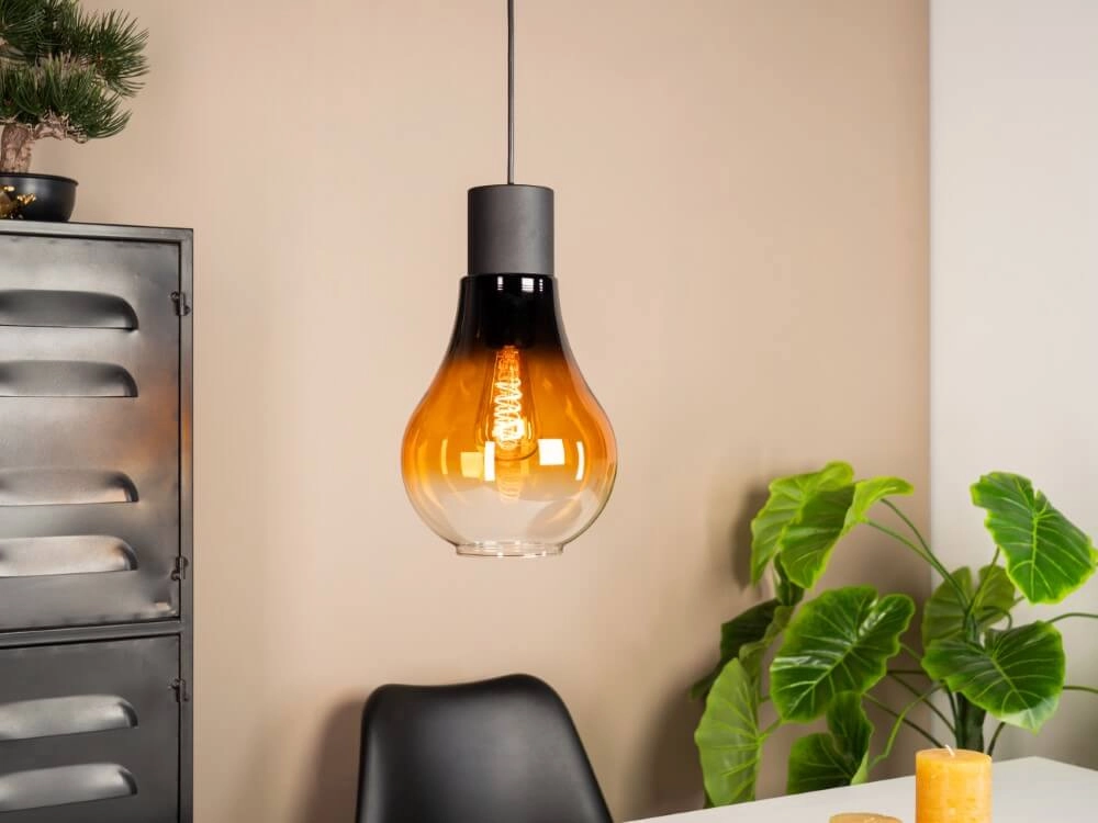 Amber  glas hanglamp Chasely Ø 20cm Eglo 9002759434595