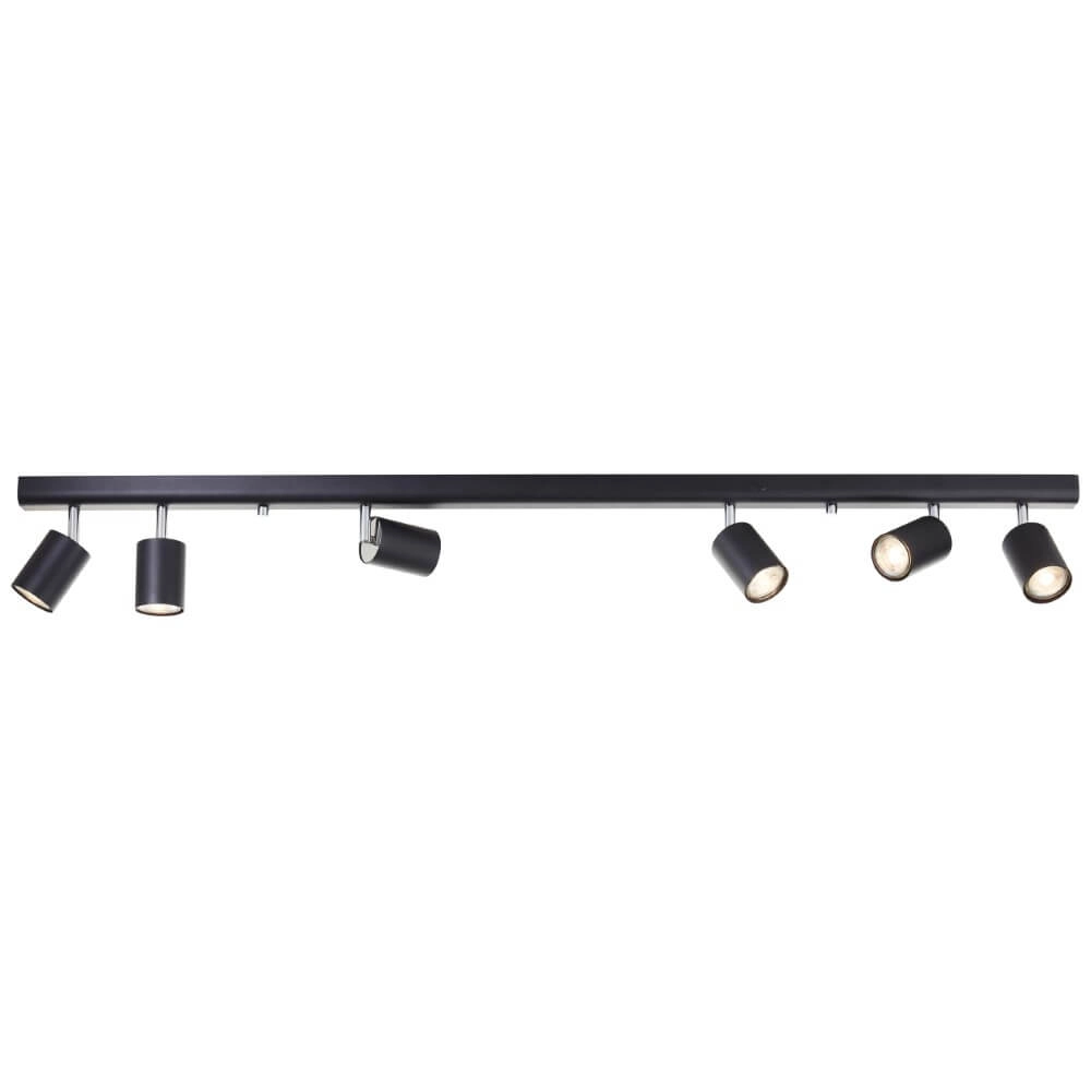 6-lichts plafondlamp Different design zwart Brilliant 4004353435294