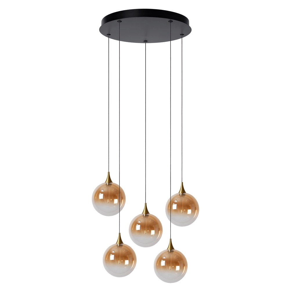 Design led hanglamp Gisela fading - 5x Ø 16cm Premium by Lucide 5411212134813
