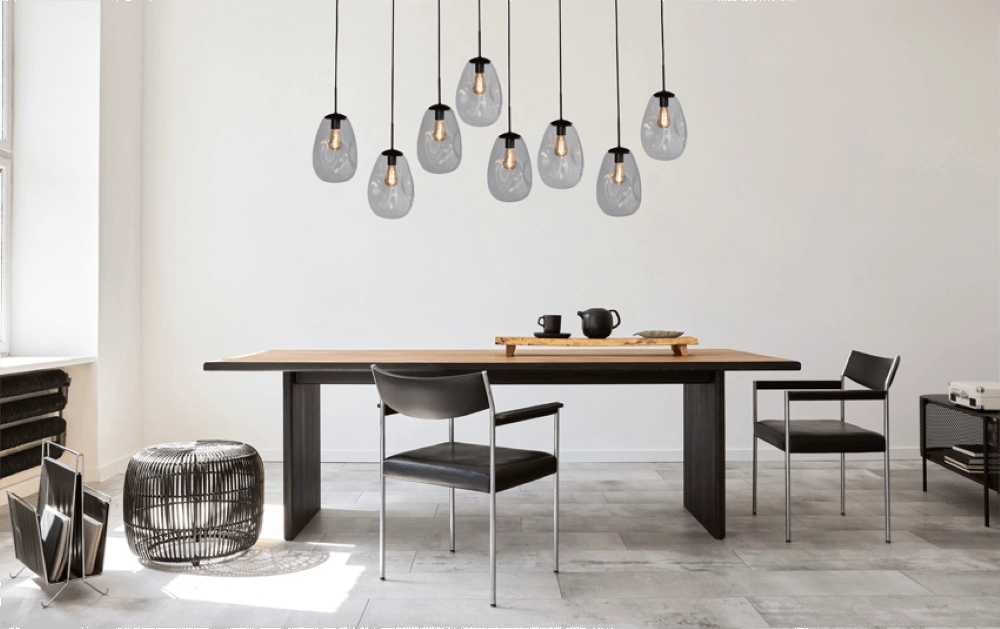 Hanglamp Lava 8x helder glas Ø 22,5cm Masterlight 8718121286297