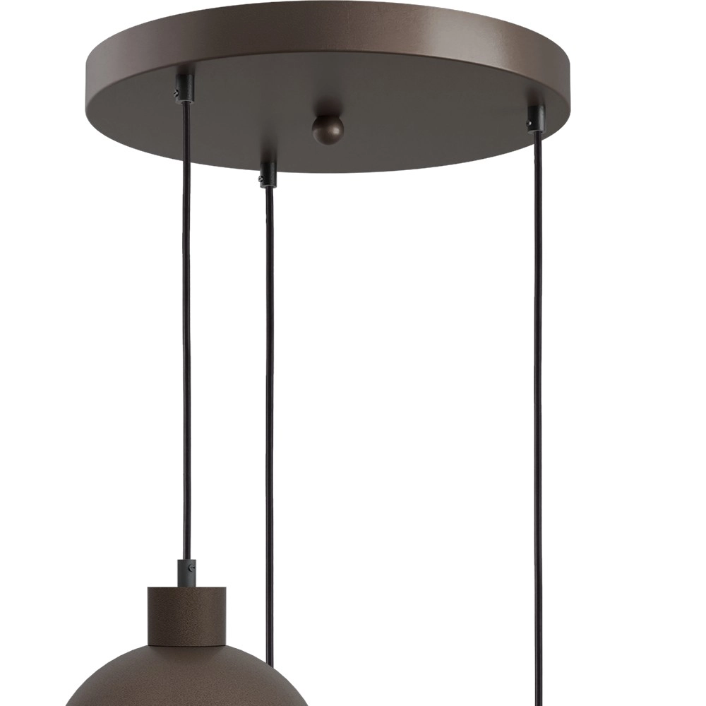 3-lichts hanglamp Opera Ø 35cm cacao Masterlight 8718121424286