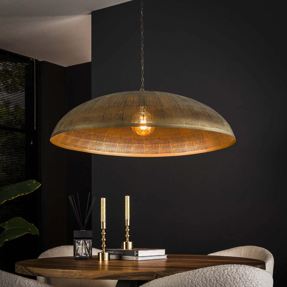 Metalen gaas hanglamp Cosmic Ø 92cm - koper brons