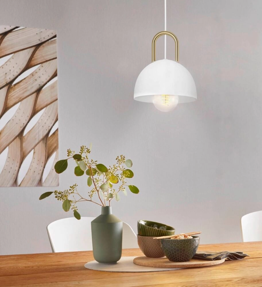 Hanglamp Calmanera wit met goud Eglo 9002759996956