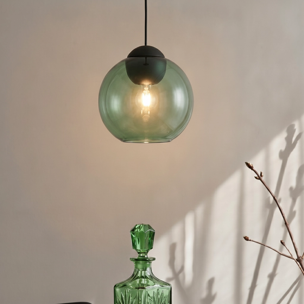 Design hanglamp Midori groen glas