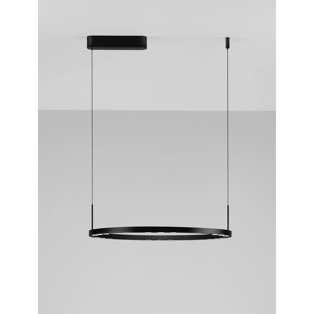 Sleek pendant lamp Lunette black Ø 660cm Lyora 5212017465191
