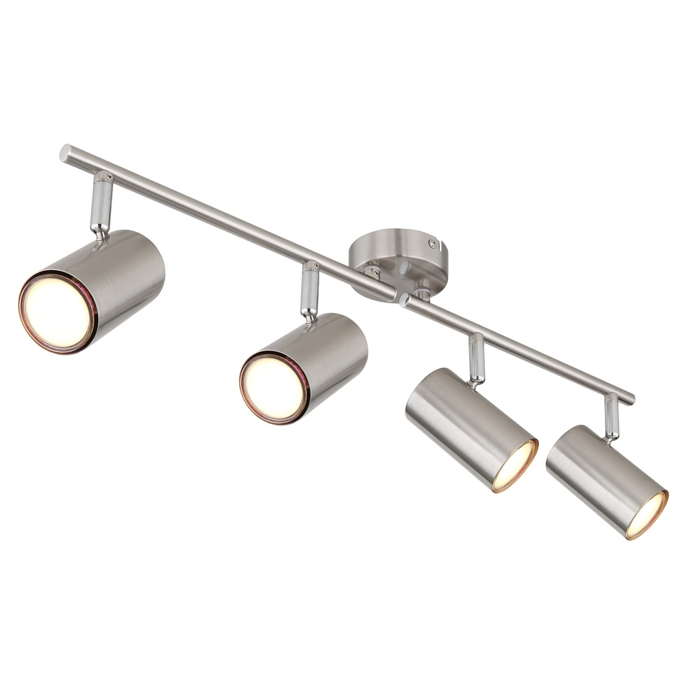 4-lichts plafondlamp Allvi nikkel