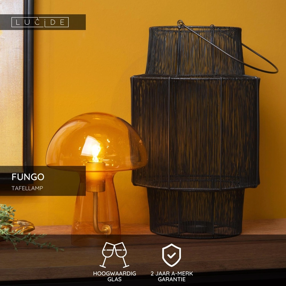 Tafellampje Fungo oranje Lucide 5411212105677