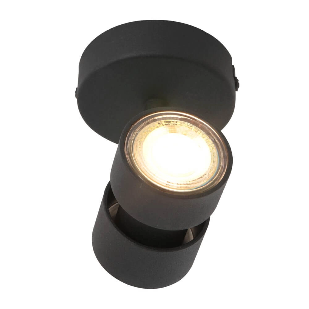 Led opbouwspot Natasja LED zwart Steinhauer 8712746134964