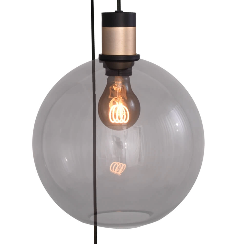 Vide hanglamp Lazise 2 3x Ø 25cm en 2x GU10 goud Masterlight 8718121303895
