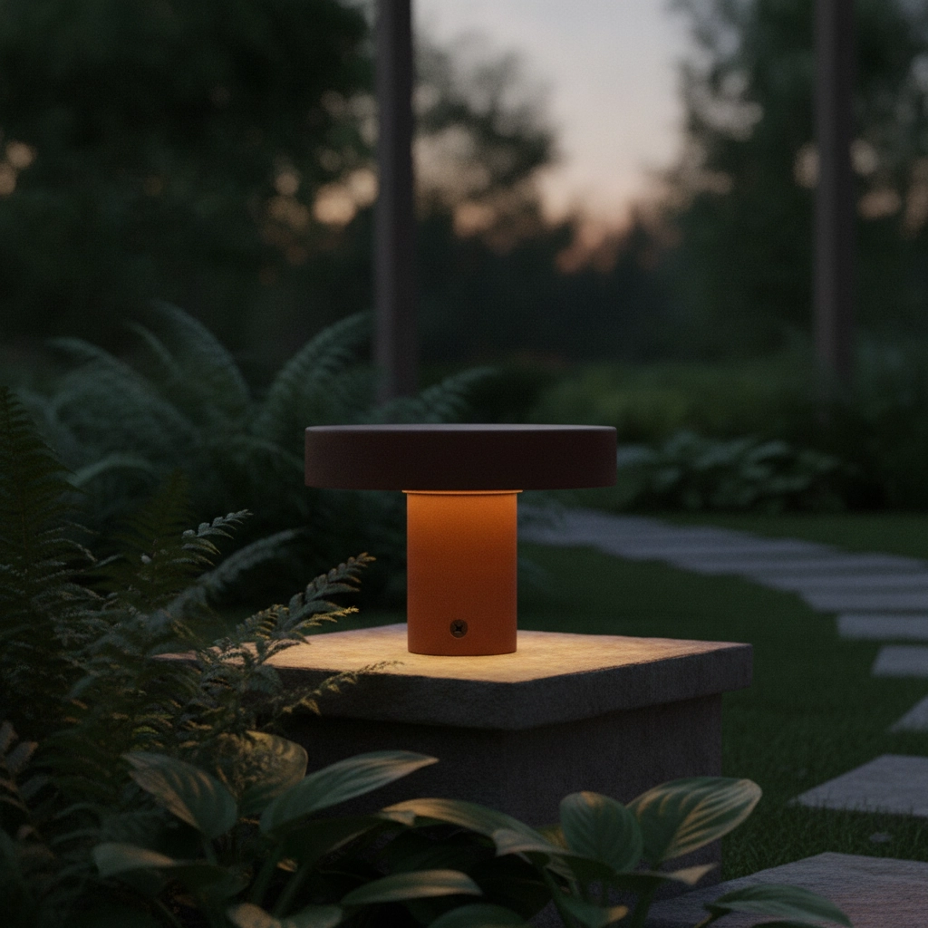 Design tuinlamp Balic 10cm roest bruin