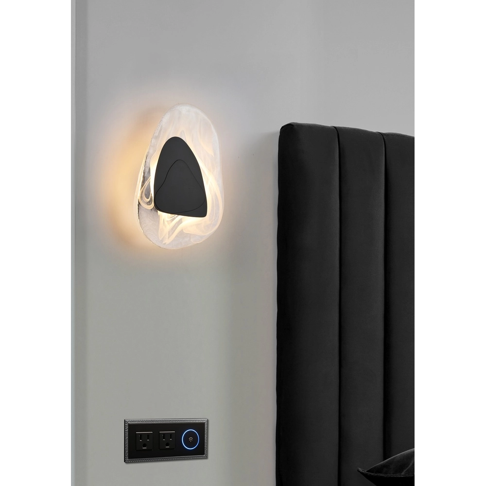 Wandlamp Destiny zwart Searchlight 5053423298207