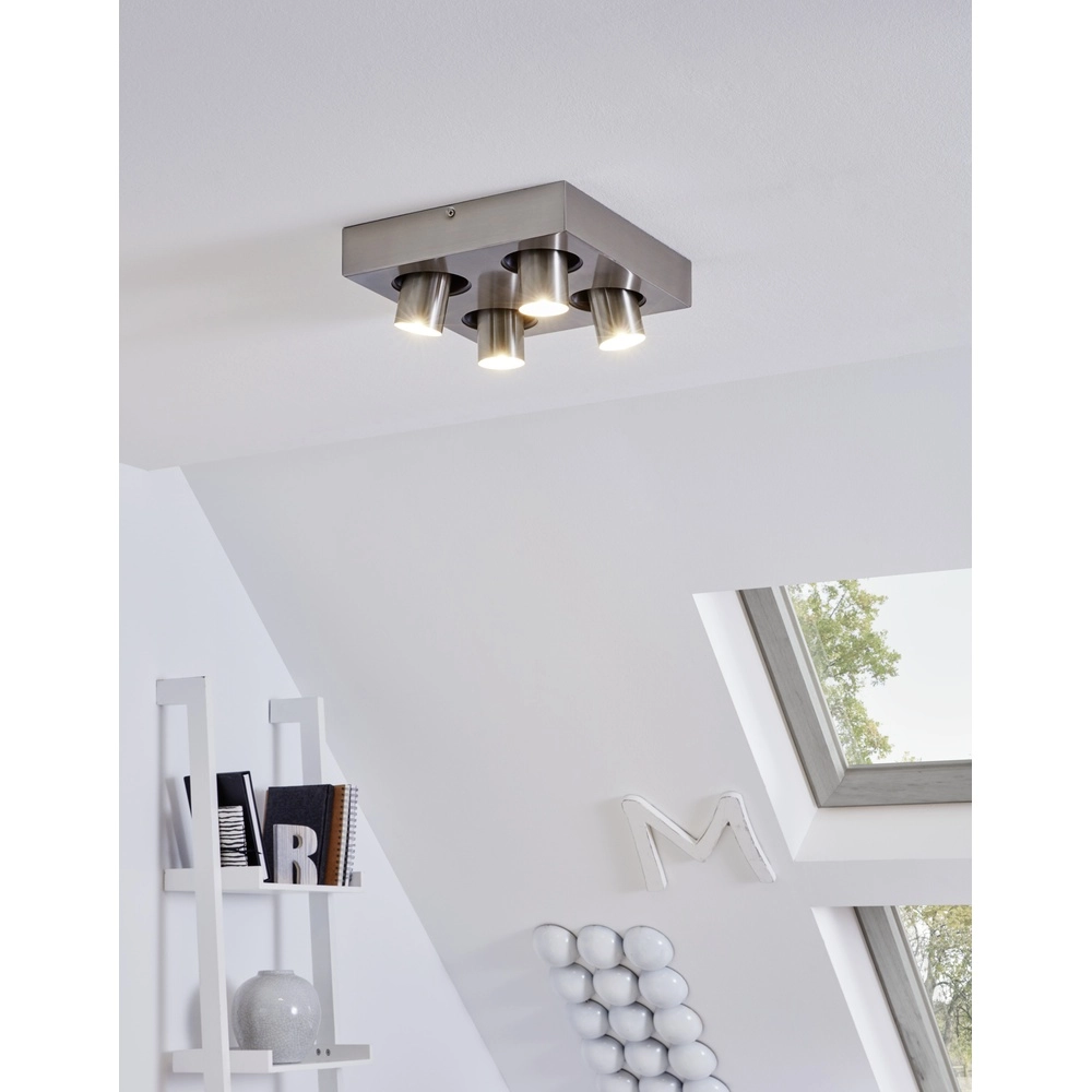 Vierkante plafonniere Robledo 1 zwart Eglo 9002759966089