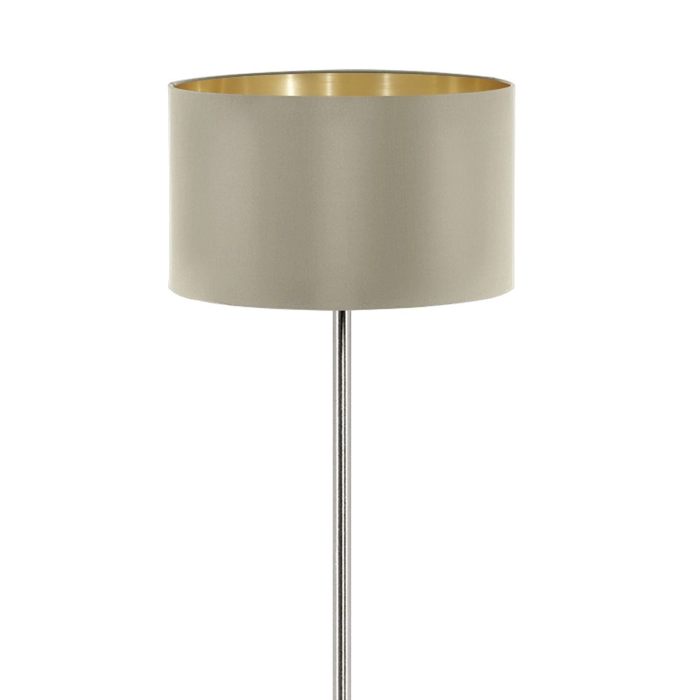 Vloerlamp Maserlo 38cm metaalgrijs taupe met goud Eglo 9002759951719