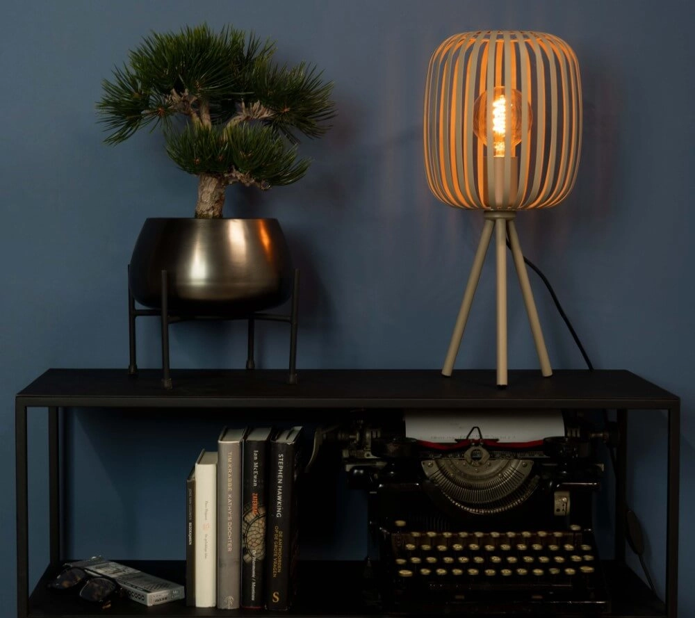 Zand bruine tafellamp Romazzina Ø 20cm Eglo 9008606244492