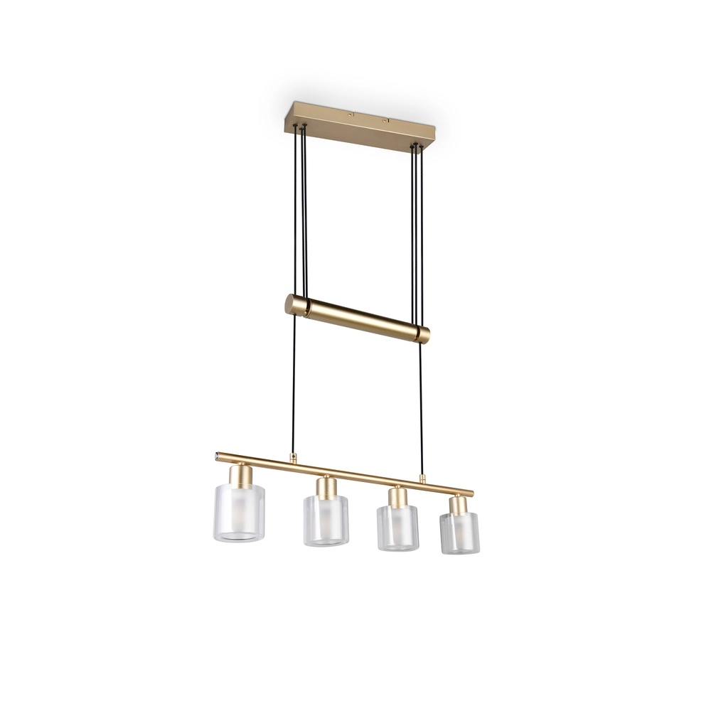 Hanglamp Neralo 4-lichts goud Trio 4017807702934