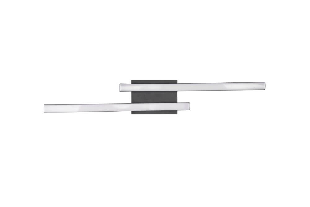 Led plafondlamp Route 2-lichts zwart 4000K Trio 4017807521719