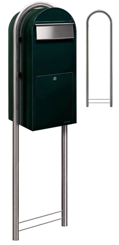 Brievenbus Jumbo 6064 i Zwartgroen Bobi 6417237026330