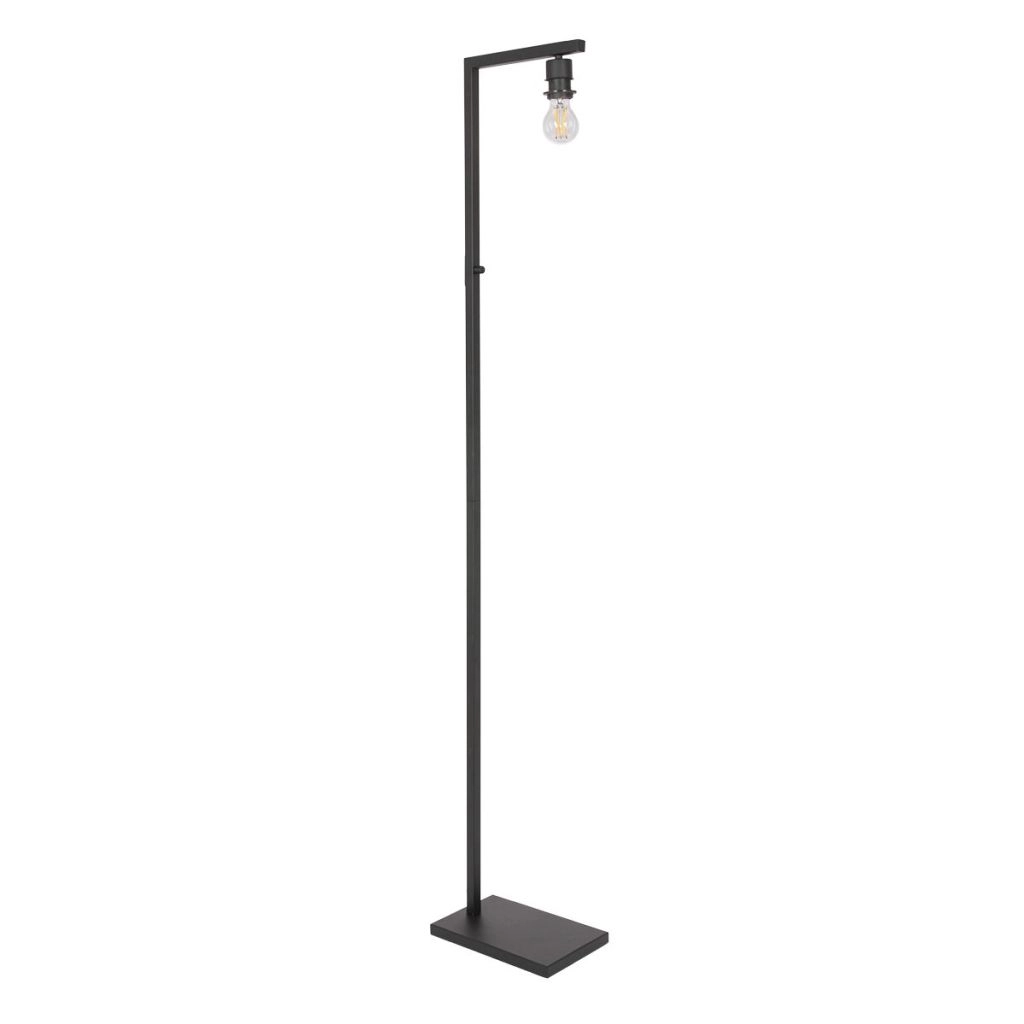 Zwarte vloerlamp Stang met kurk kap Ø30cm Steinhauer 8712746180619