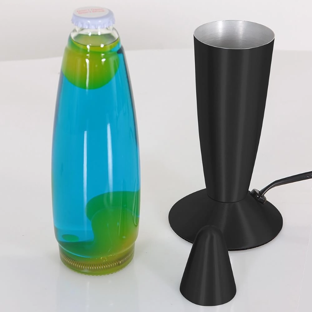 Zwarte lavalamp Volcan kogel Steinhauer 8712746147001