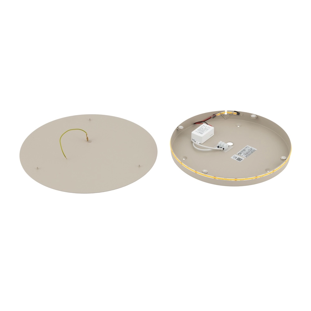 Design wandlamp Ring zand bruin Ø 35cm Lyora 5903139126540