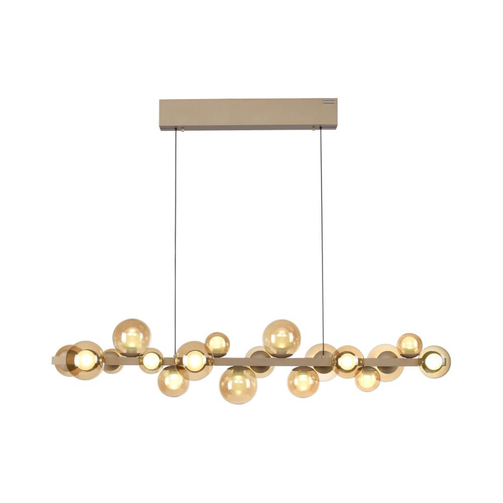 Unieke hanglamp Pure E-Popup 18-lichts brons Unieke hanglamp Pure E-Popup 18-lichts brons