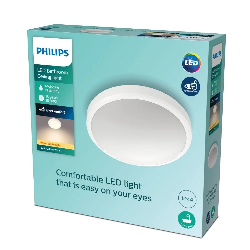 Witte plafonnière Doris Ø 31cm Philips 8718699758882