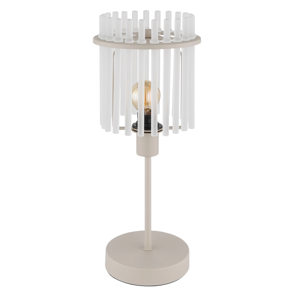 Tafellamp Gorley zand bruin met glas Globo 9007371569700