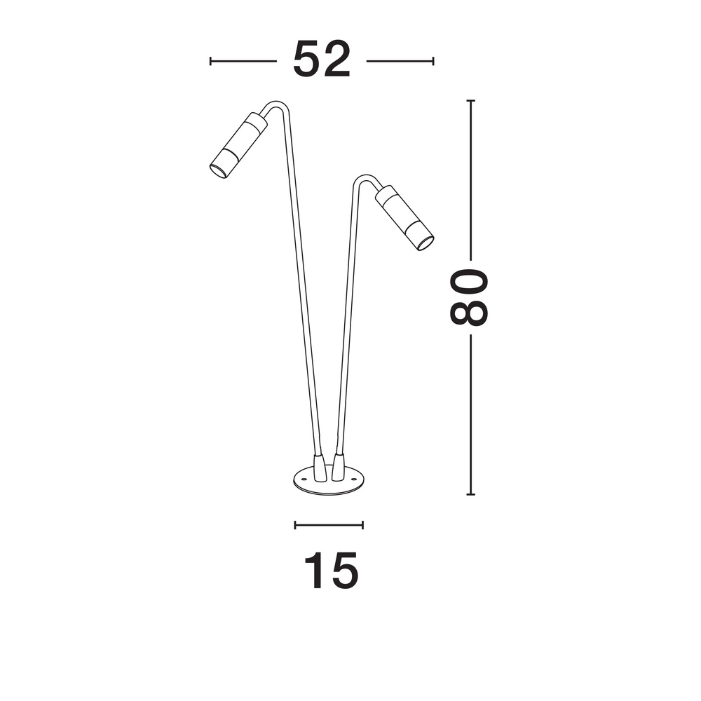 Garden lamp Aether double anthracite Lyora 5212017453952