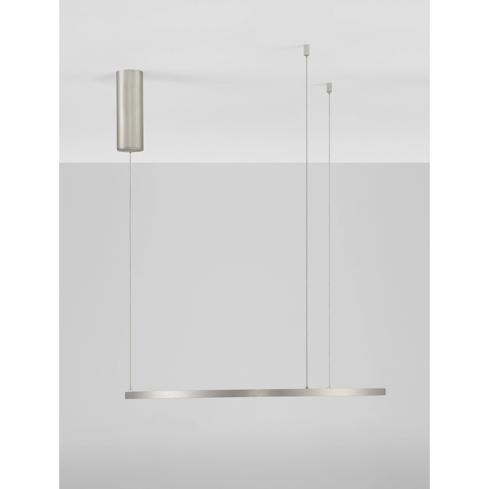 Ronde hanglamp Tarquin zilvergrijs Ø 60cm Lyora 5212017438287