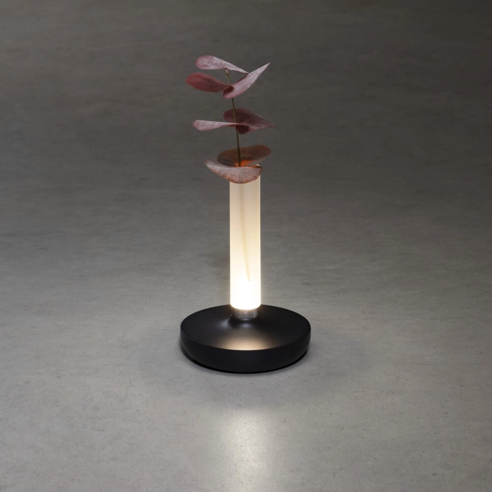 Oplaadbare tafellamp Biarritz zwart KonstSmide 7318308277530