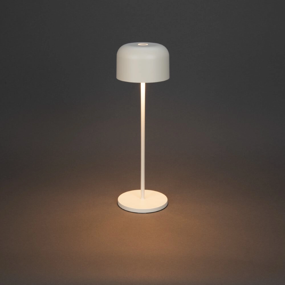 Witte tafellamp Lille oplaadbaar KonstSmide 7318307834253