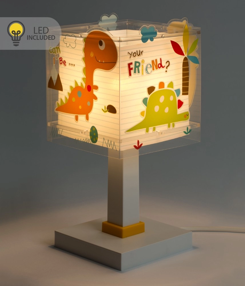 Tafellampje Dinos geel Dalber 8420406001814