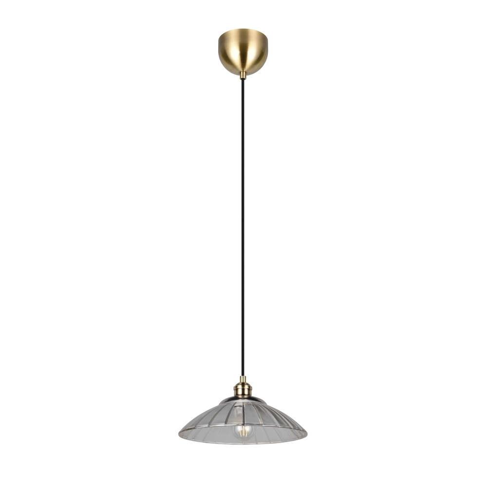 Klassieke hanglamp Eluna oud messing Trio 4017807682465