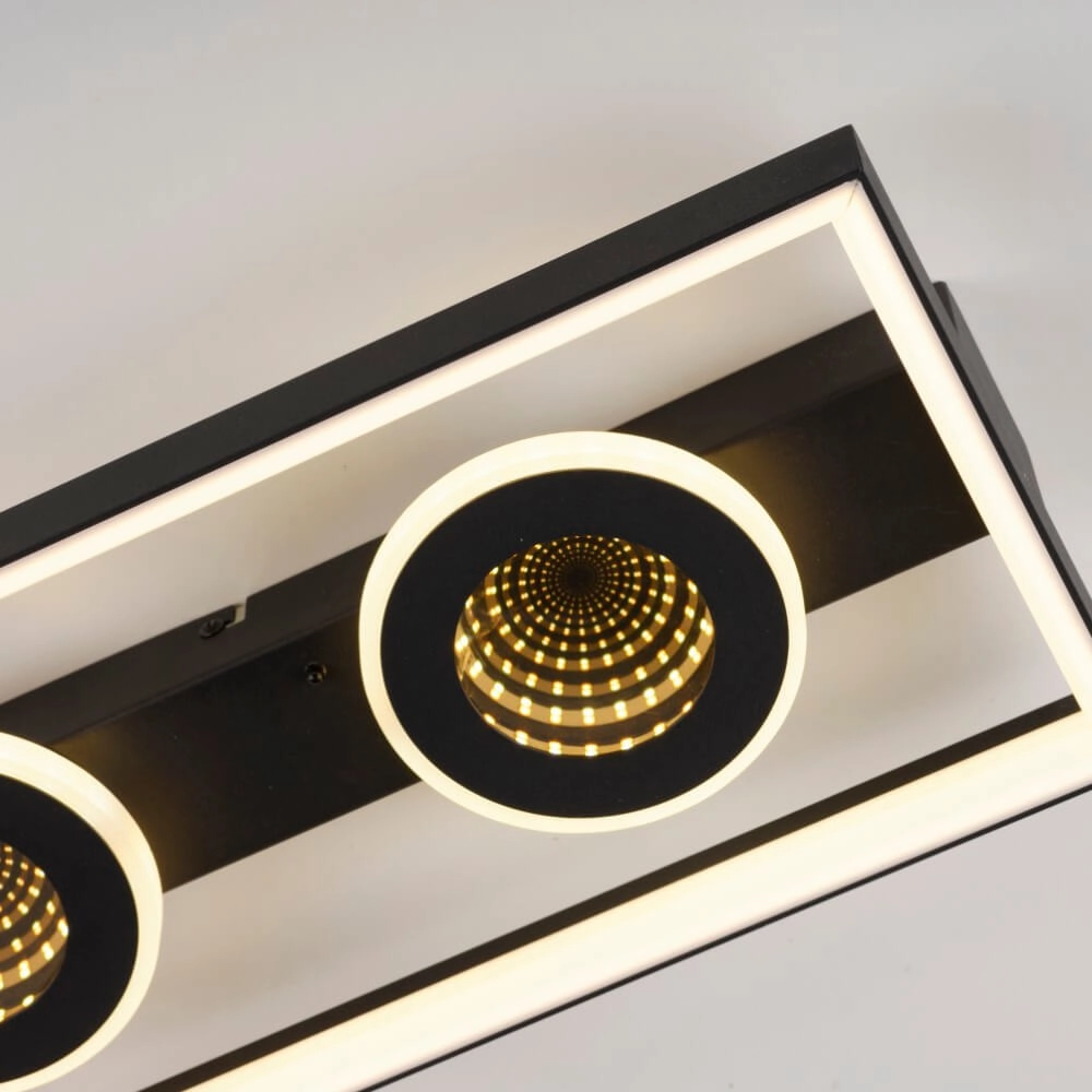 Rechthoekige plafondlamp Traforo dubbel Paul Neuhaus 4012248384893