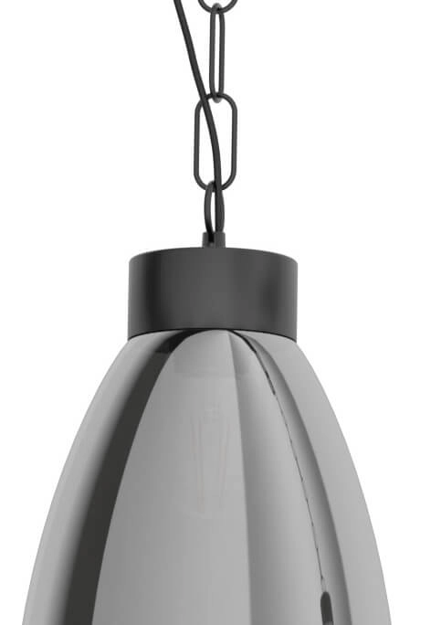 Hanglamp Brickfield met twee smoke glazen Eglo 9002759433956