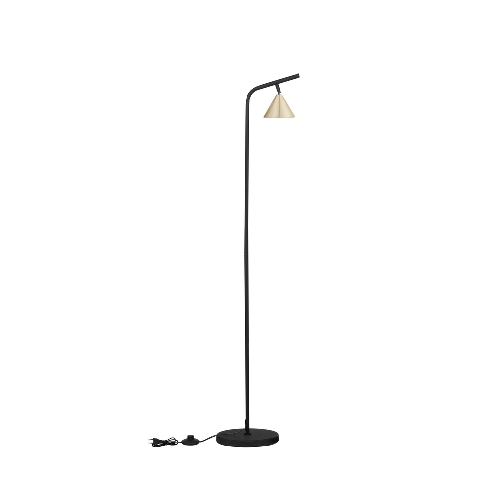 Vloerlamp Conico zwart met goud Lyora 5212017475473