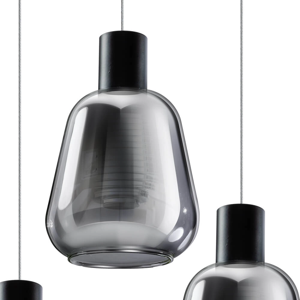 Glazen vide lamp Gary 3-lichts ETH 8720195302209