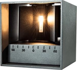 Buitenlamp kubus zwart Cubo up-down Vtac 8714984932463