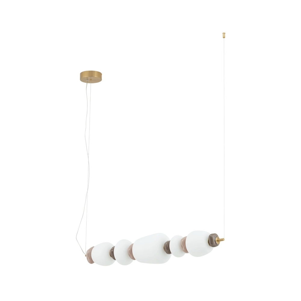 Hanglamp Ceramic Led keramiek en glas 96cm Lyora 5903139116992