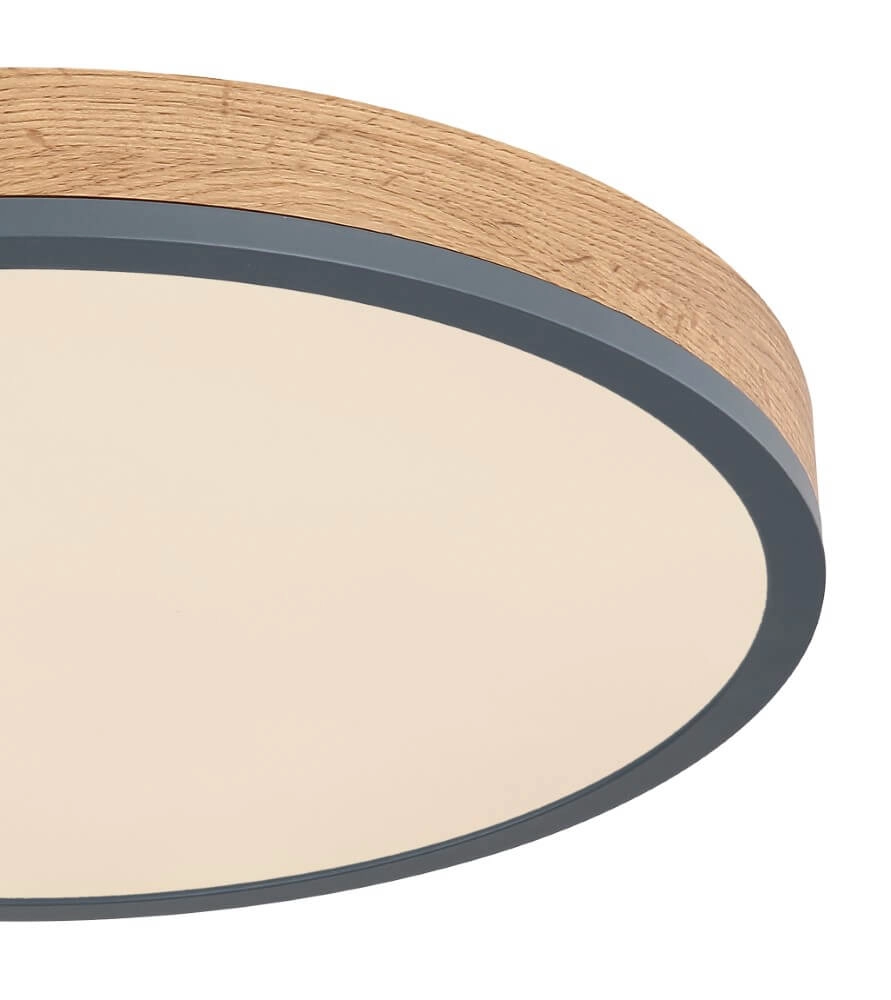 Houten led plafondlamp Doro Ø 45cm Globo 9007371430567