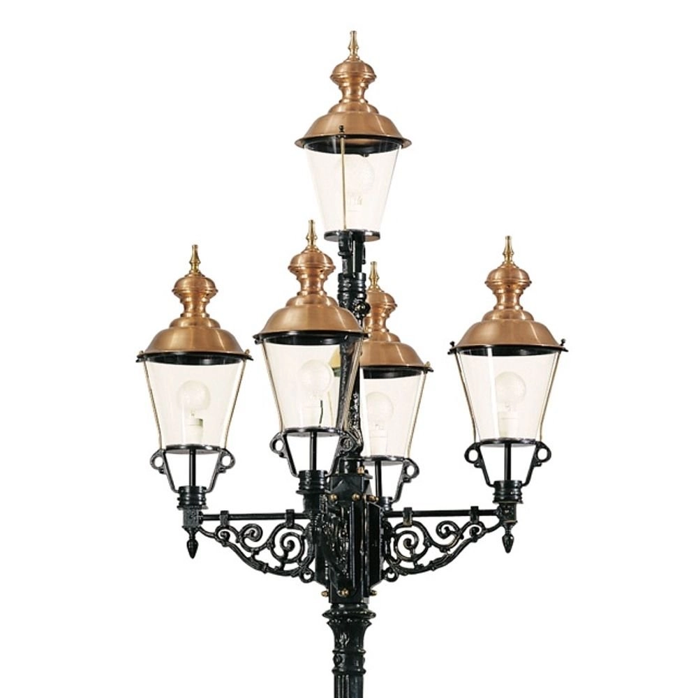 Nostalgische lantaarn Monaco 5-lichts - zwart KS Verlichting 8714732040242