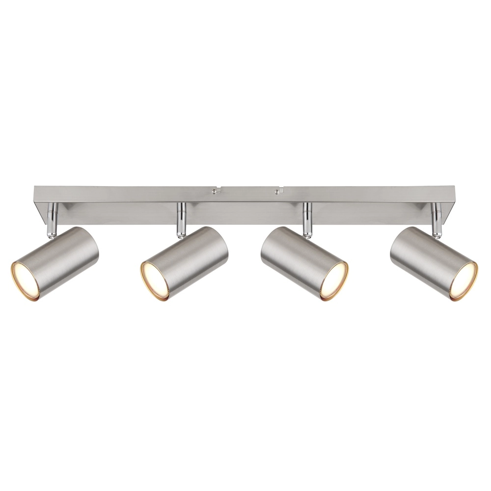 Plafondlamp 4-lichts Robby nikkel Globo 9007371433537