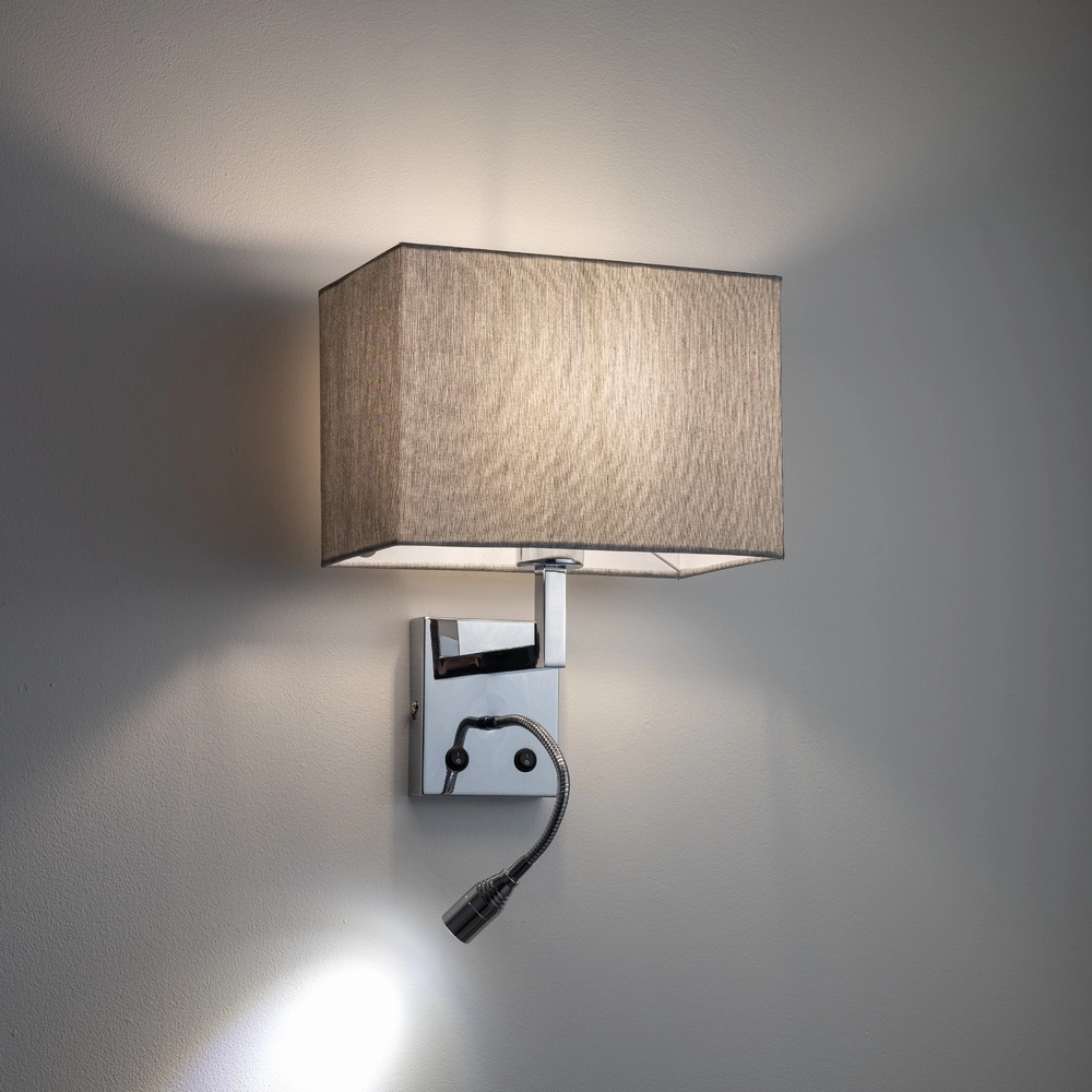 Bedlampje Hotel Mood Led 26cm grijs Lyora 5903139117937