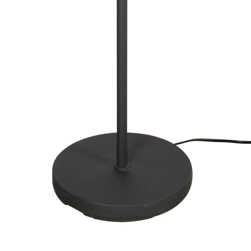 Zwarte vloerlamp Noor met stro kap Steinhauer 8712746182330