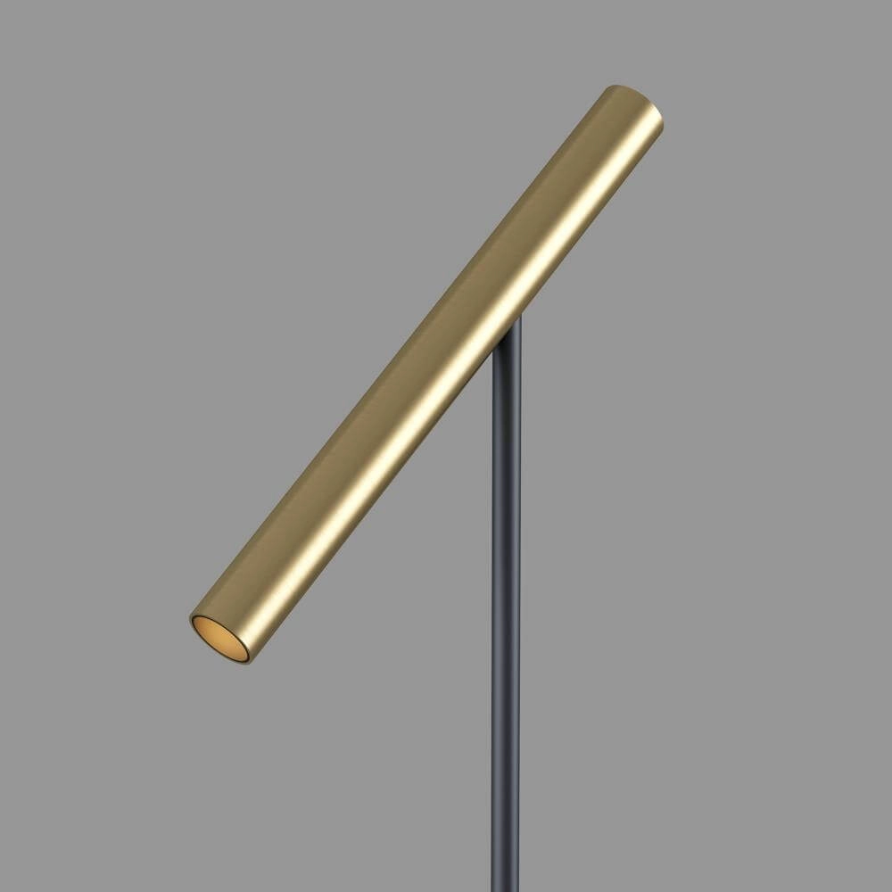 Design vloerlamp Kansas zwart met warm goud Artdelight 8720701102538