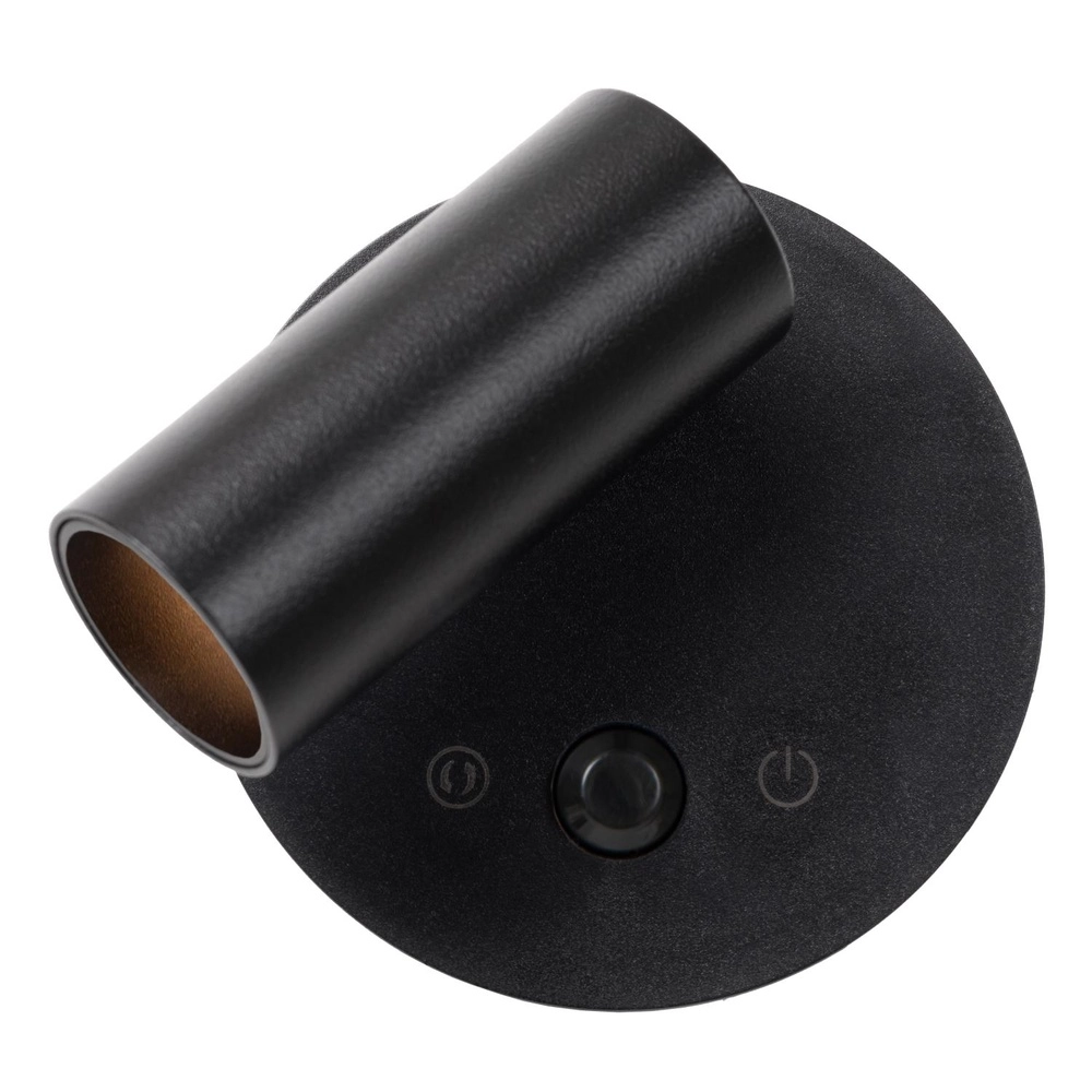 Oplaadbare wandlamp met sensor Toni magnetisch zwart Lucide 5411212290571