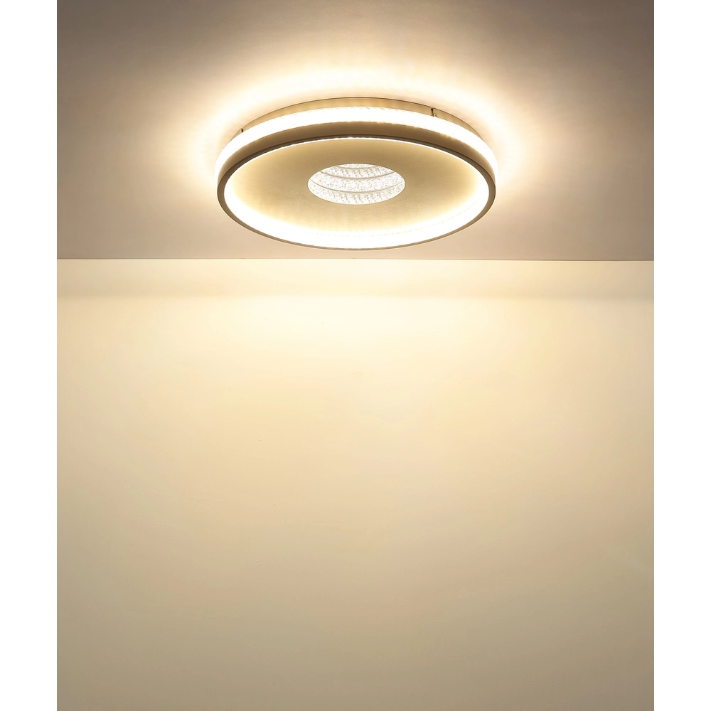 Design plafondlamp Shirley zand bruin Ø 41cm Globo 9007371575350